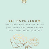 New Moon Gold Necklace, Let Hope Bloom
