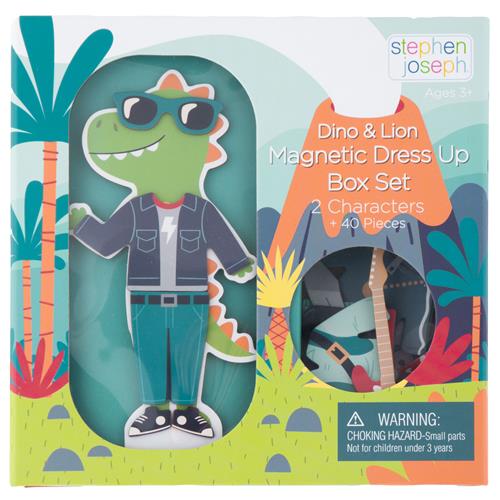 Magnetic Dress Up Box Set, Dino & Lion