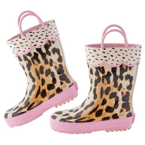 Girl's Rainboots, Leopard