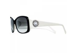Twinkle Sunglasses, Black/White