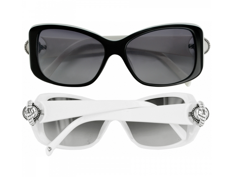 Twinkle Sunglasses, Black/White