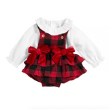 Red Buffalo Pinafore Set