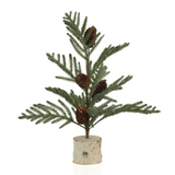 19" Spruce Tree with Small Pinecones