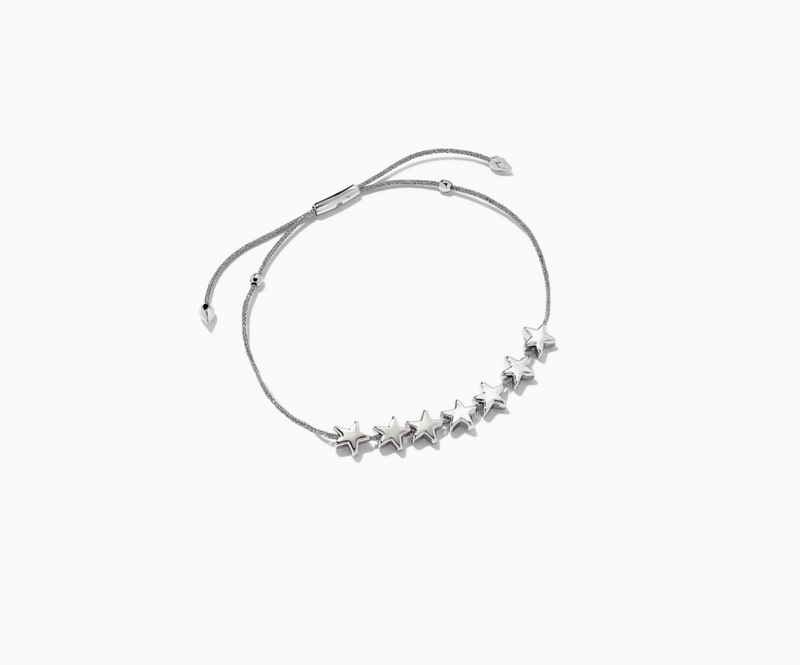 Sloane Silver Star Friendship Bracelet