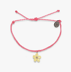 Solstice Enamel Yellow Flower Charm Bracelet