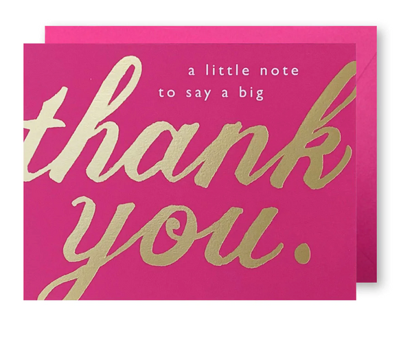 Big Thank You Card