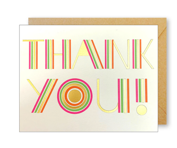 Happy Type Thank You Card