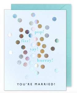 Pop Fizz Wedding Card