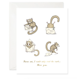 Lemur Miss You Card