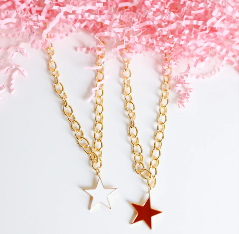 Pink Star Necklace-Choose by Felice| Damesketting met ster –  choosebyfelice.com