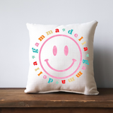 Greek Smiley Face Pillow