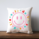 Greek Smiley Face Pillow