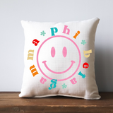 Greek Smiley Face Pillow