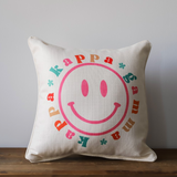 Greek Smiley Face Pillow
