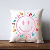 Greek Smiley Face Pillow