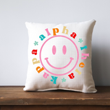 Greek Smiley Face Pillow