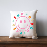 Greek Smiley Face Pillow