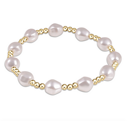 Admire Gold 3mm Bracelet, Pearl