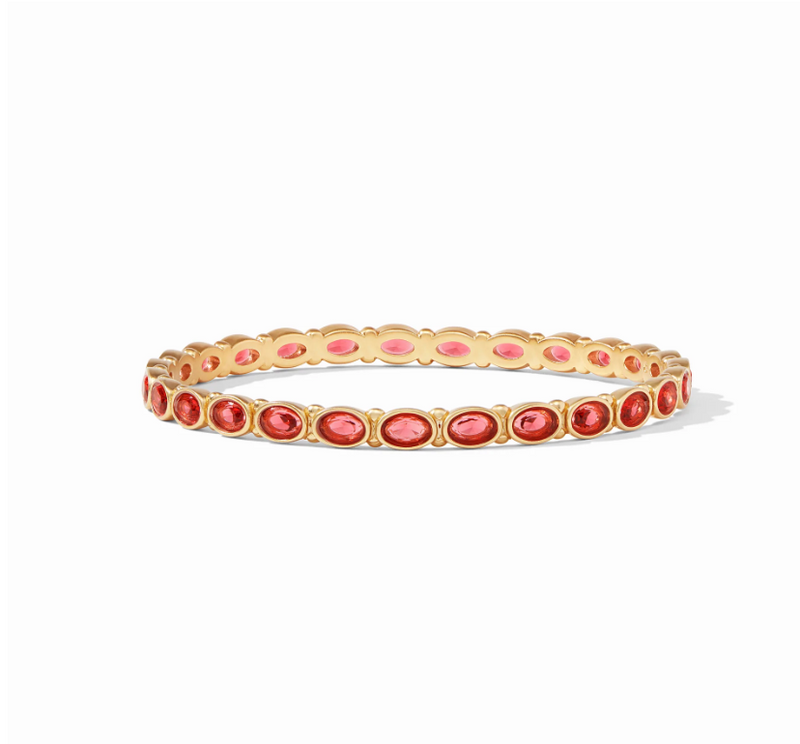 Mykonos Bangle, Clear Ruby Red