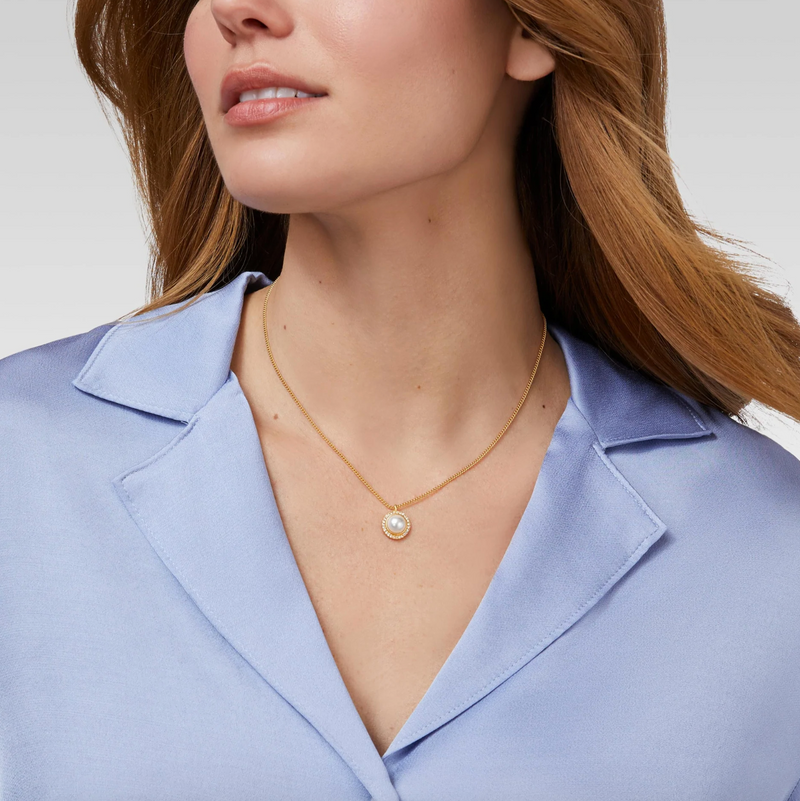 Odette Pearl Solitaire Necklace