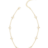 Believer Cross Mini Necklace, Gold