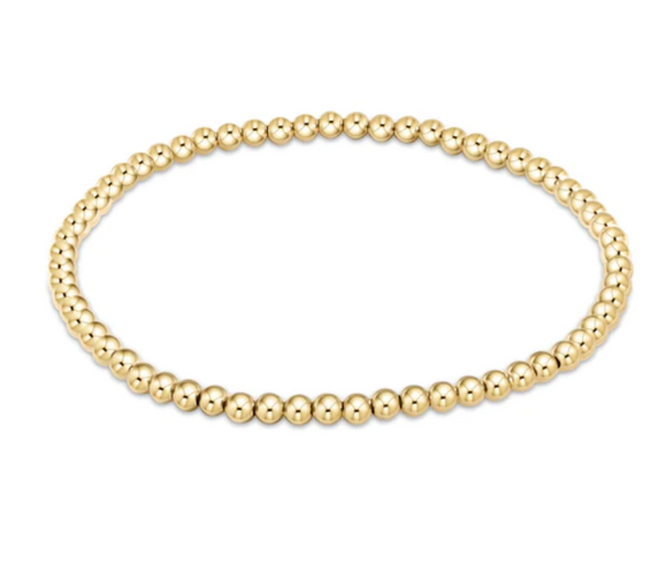 Classic Gold 3mm Bead Bracelet