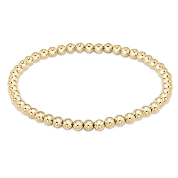 Classic Gold 4mm Bead Bracelet