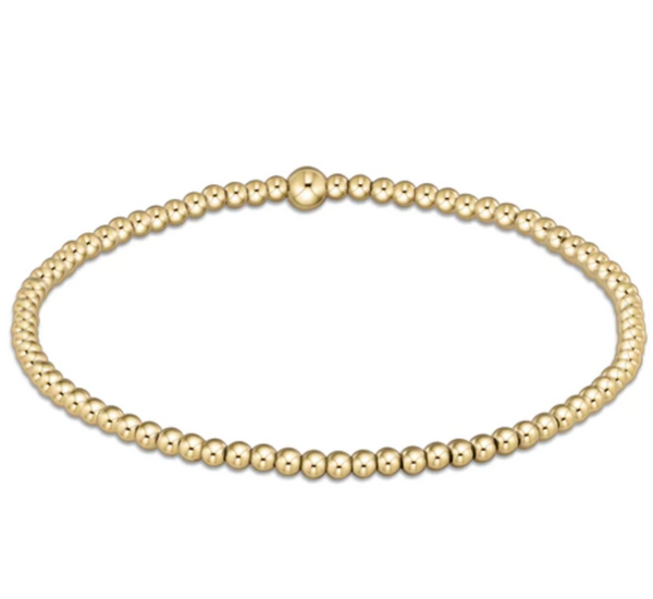 Classic Gold 2.5mm Bead Bracelet