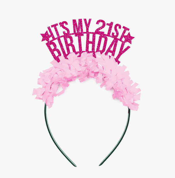 It's My 21st Birthday Party Headband Crown