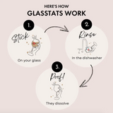 Birthday Drink Glass Tats