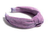 Knotted Terry Headband, Lilac