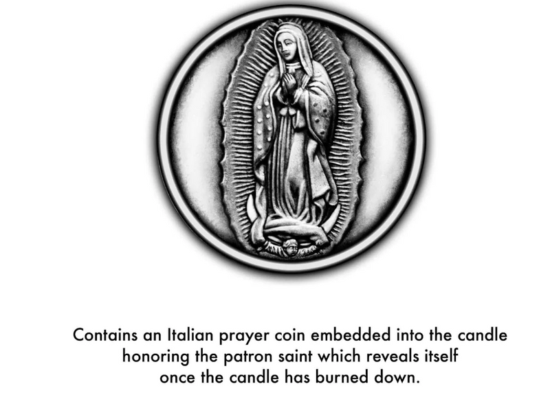 Virgin Mary of Guadalupe Saint Candle