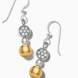 Meridian Prime French Wire Earrings, Mixed Metal