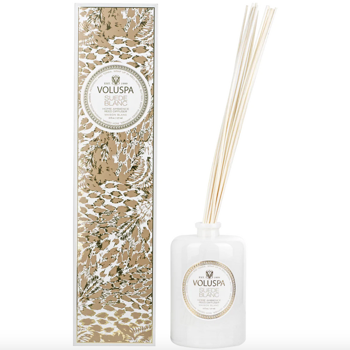 Suede Blanc Reed Diffuser
