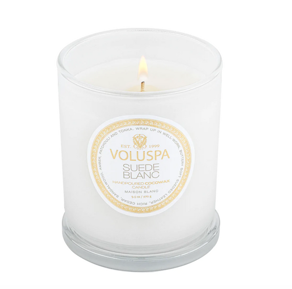 Suede Blanc 9.5oz Classic Candle