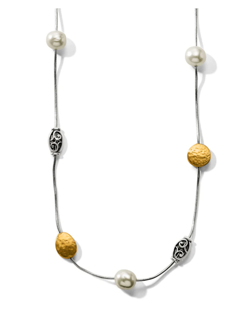 Mediterranean Long Pearl Necklace