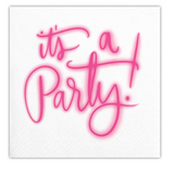 5" Beverage Napkins, It's A Party
