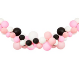 Balloon Arch Set- Pink, Black, and White