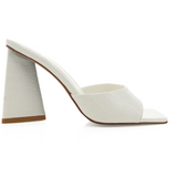 Quinn Heel, White Croc