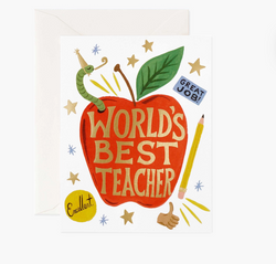 World's Best Teacher Card