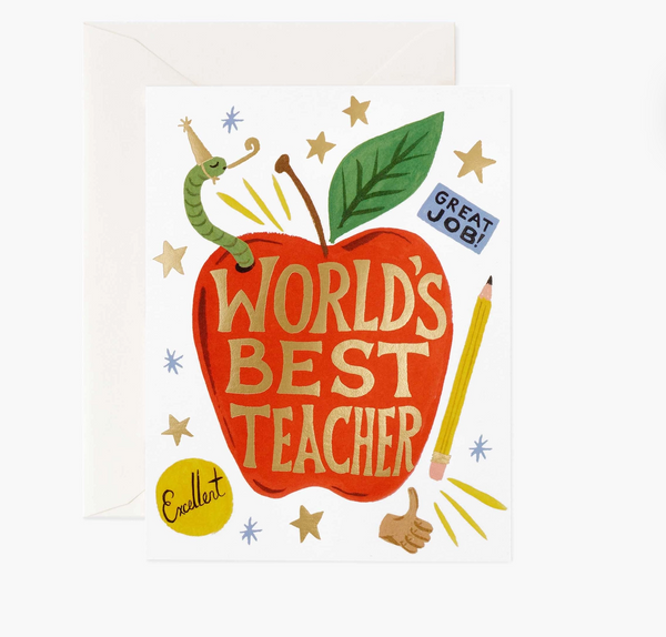 World's Best Teacher Card