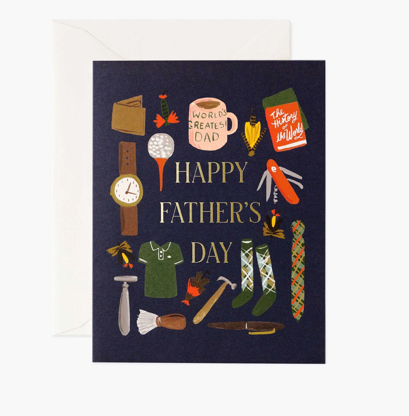 Dad's Favorite Things Greeting Card