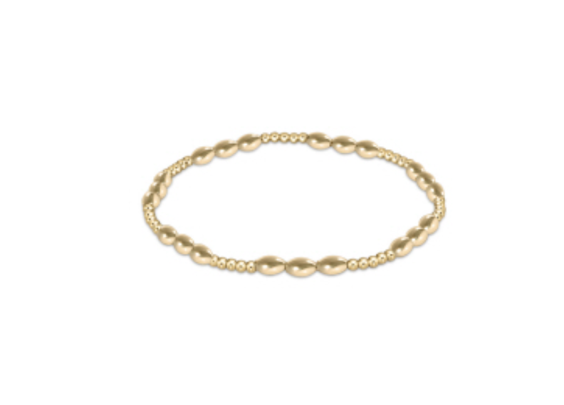 Harmony Joy Pattern 2mm Bead Bracelet