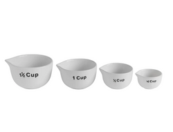 Stoneware Measuring Cups, Set of 4