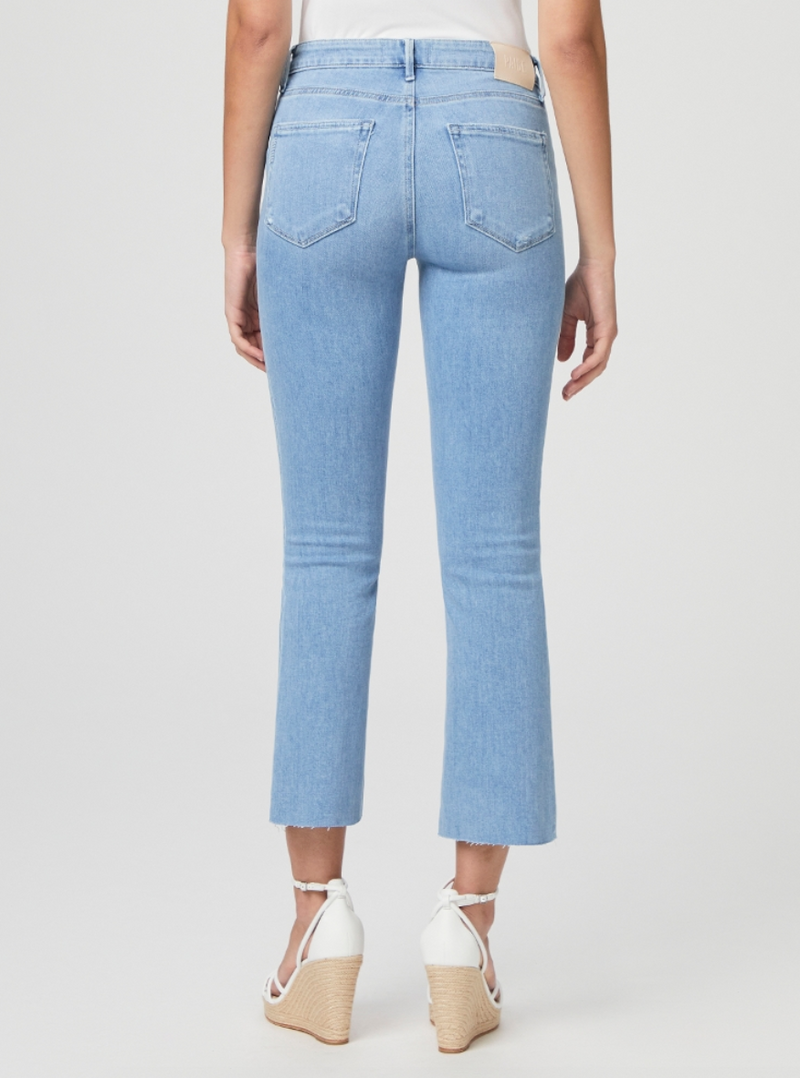 Colette Crop Flare Raw Hem, Sky Touch