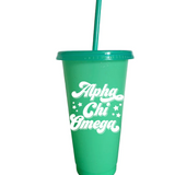 Sorority Glitter Color Changing Cup