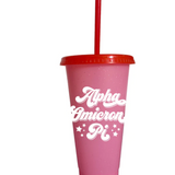Sorority Glitter Color Changing Cup