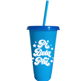 Sorority Glitter Color Changing Cup