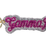 Sorority Glitter Keychain