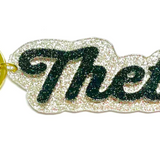 Sorority Glitter Keychain